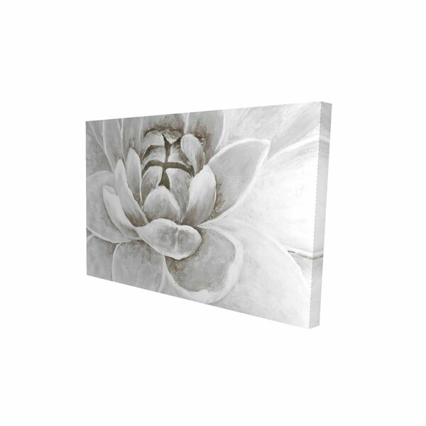Begin Home Decor 12 x 18 in. Delicate White Chrysanthemum-Print on Canvas 2080-1218-FL88-1